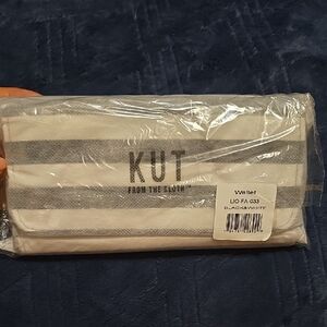 Kut from the Kloth Black and White Striped Wallet